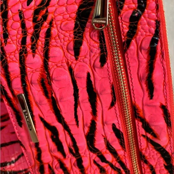 Brahmin Brooke Tote – Pink Feline Ombré Melbourne + Matching Pouch - Picture 6 of 9